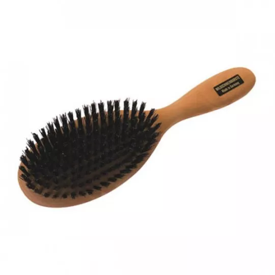 Brosse à cheveux ovale en poirier