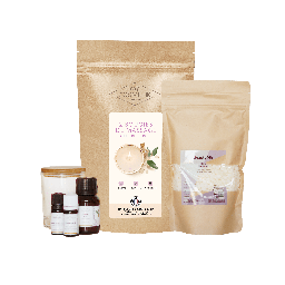 [K1760] Pochette cosmétique DIY - Recette de bougie de massage relaxante aromatique au bois de rose